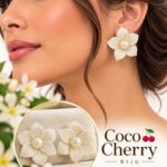aro en Flor blanca con perla