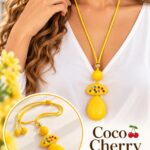 Collar Amarillo estilo boho chic.